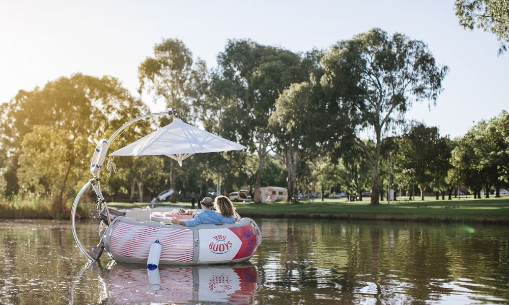 BBQ Boat Hire with Wine and Grazing Board, 2 Hours - Adelaide