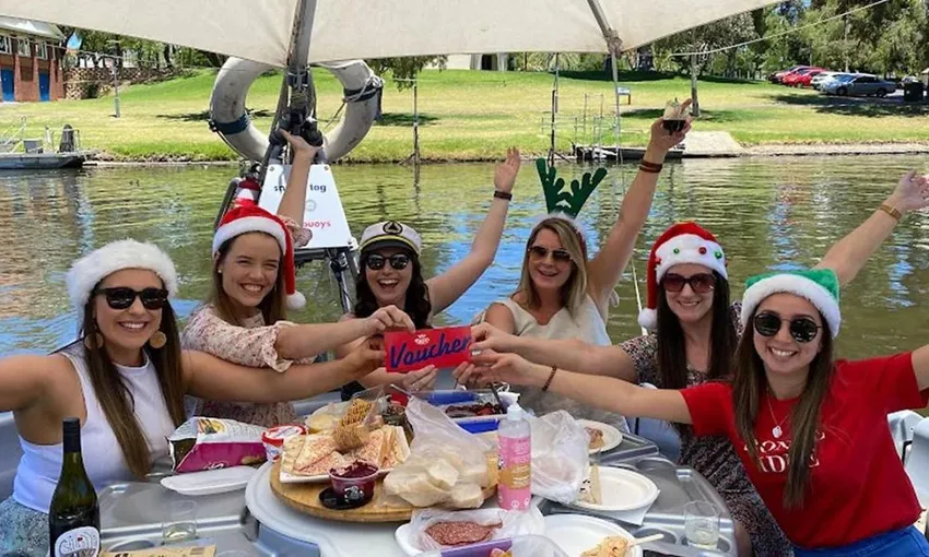 BBQ Boat Hire with Wine and Grazing Board, 2 Hours - Adelaide