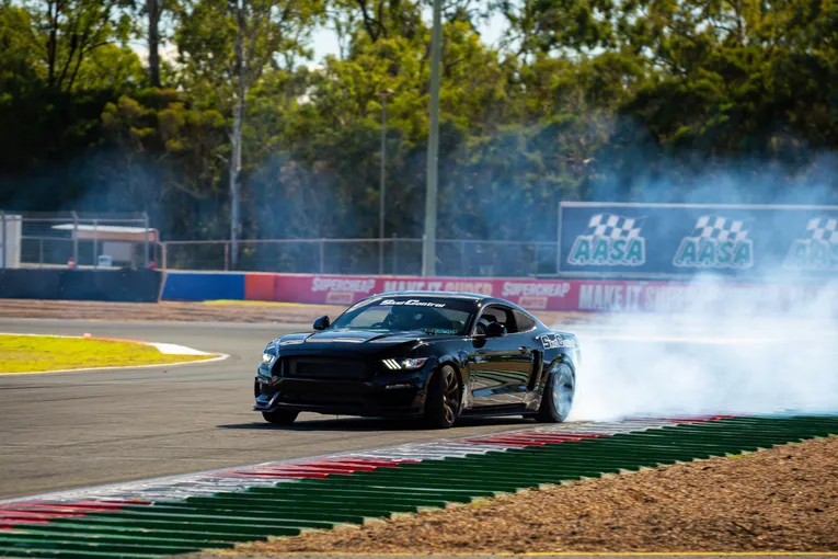 High Speed Drifting in a V8 Race Car, 2 Laps - Brisbane