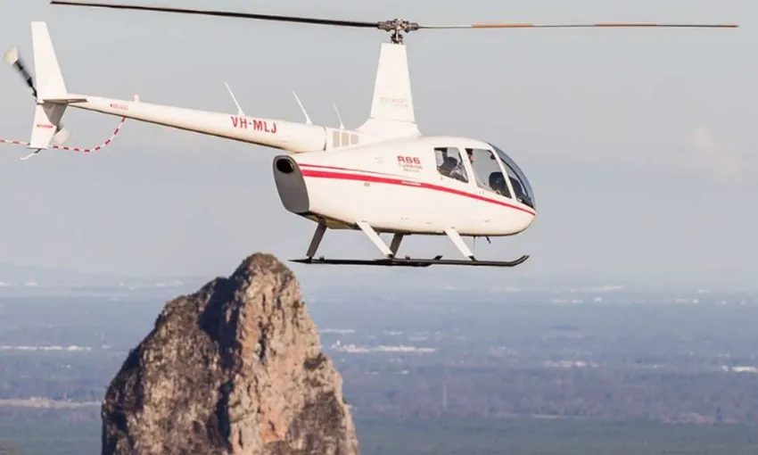 Glasshouse Mountains and Bribie Island Helicopter Ride - For 2 - Caloundra