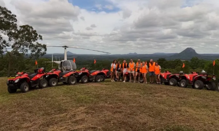 Sunshine Coast Helicopter Flight and Noosa Quad Bike Tour - For 2