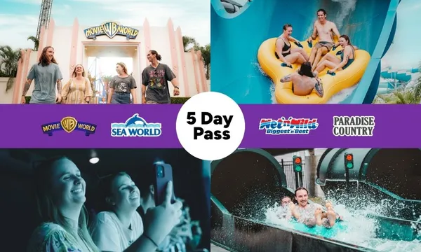 5 Day Unlimited Multi Park Pass - Gold Coast