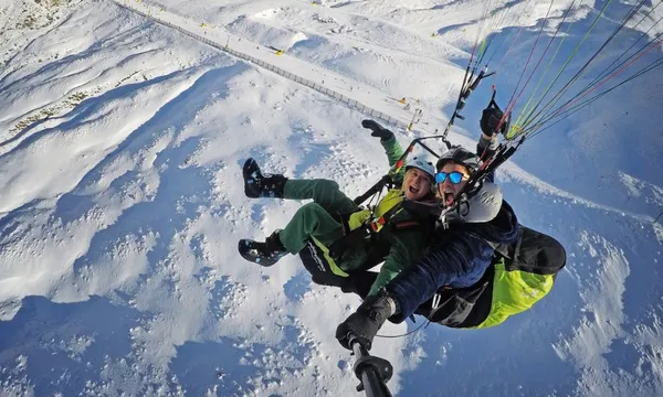 Wanaka Tandem Paragliding from the Treble Cone Ski Area