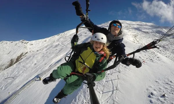 Wanaka Tandem Paragliding from the Treble Cone Ski Area