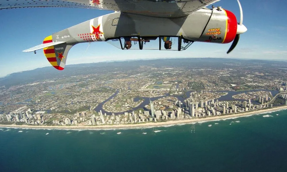 Aerobatic Warbird Flight, 25 minutes, Gold Coast