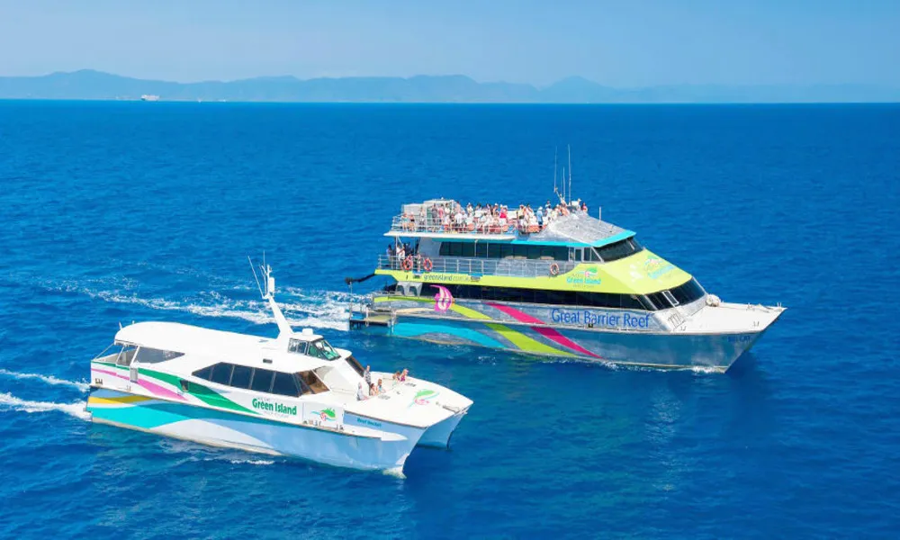 Green Island Half Day Trip + Snorkelling OR Glass Bottom Boat