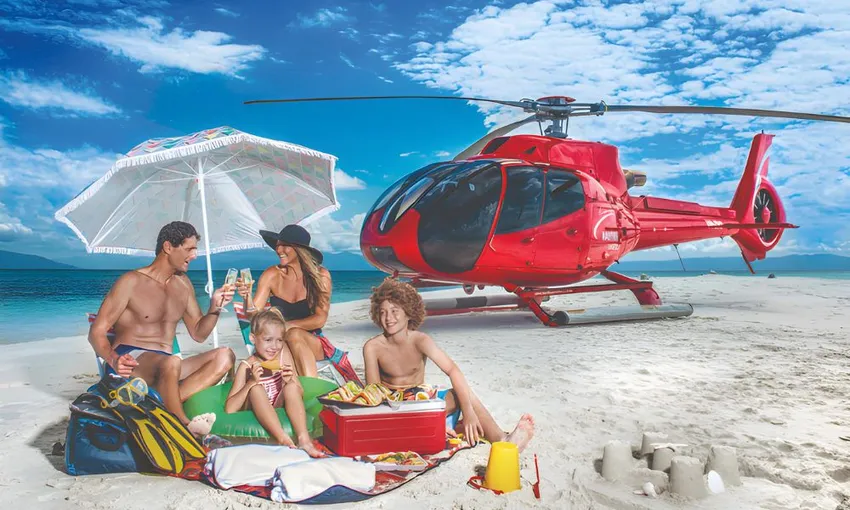 Helicopter with Picnic & Sparkling For 2 - Great Barrier Reef