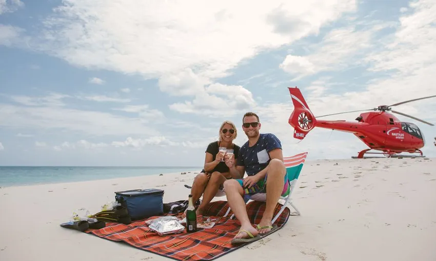 Helicopter with Picnic & Sparkling For 2 - Great Barrier Reef