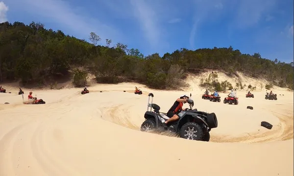 Quad Bike Tour and Dolphin Feeding Day Trip - Tangalooma