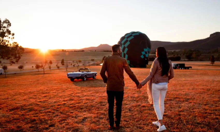 Private Hot Air Balloon with Champagne Breakfast - For 2 - Hunter Valley