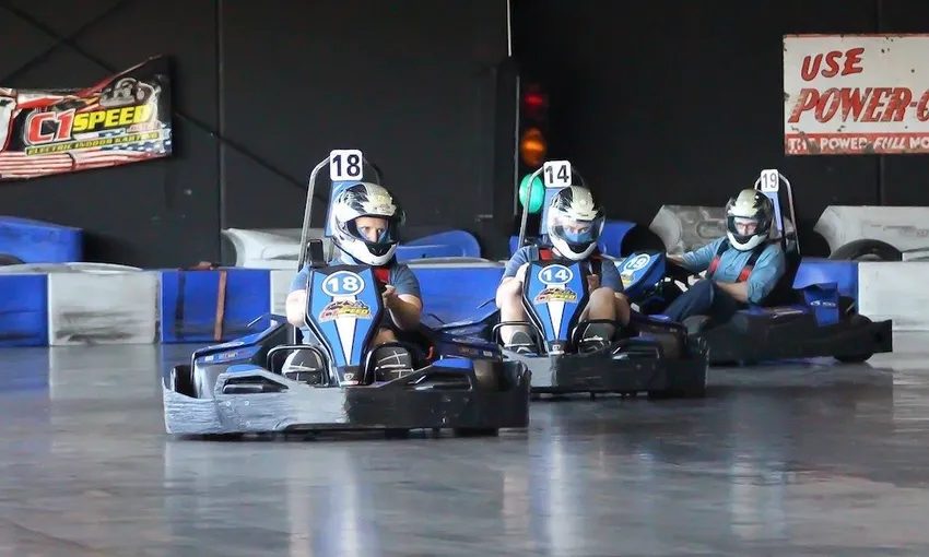 Wollongong Junior Indoor Go Kart Racing, 16 Laps