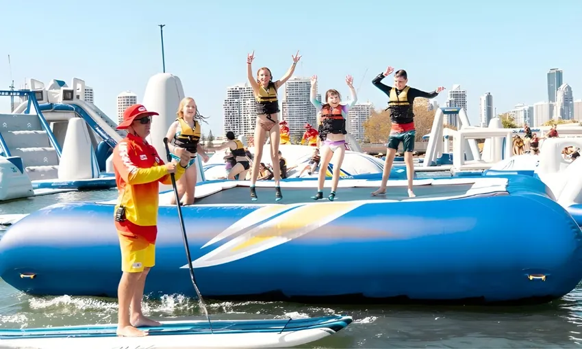Hopo Return Ferry Pass and GC Aqua Park Combo | Experience Oz