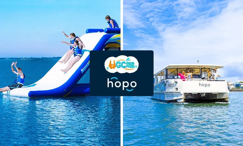 Hopo Return Ferry Pass and GC Aqua Park Combo | Experience Oz
