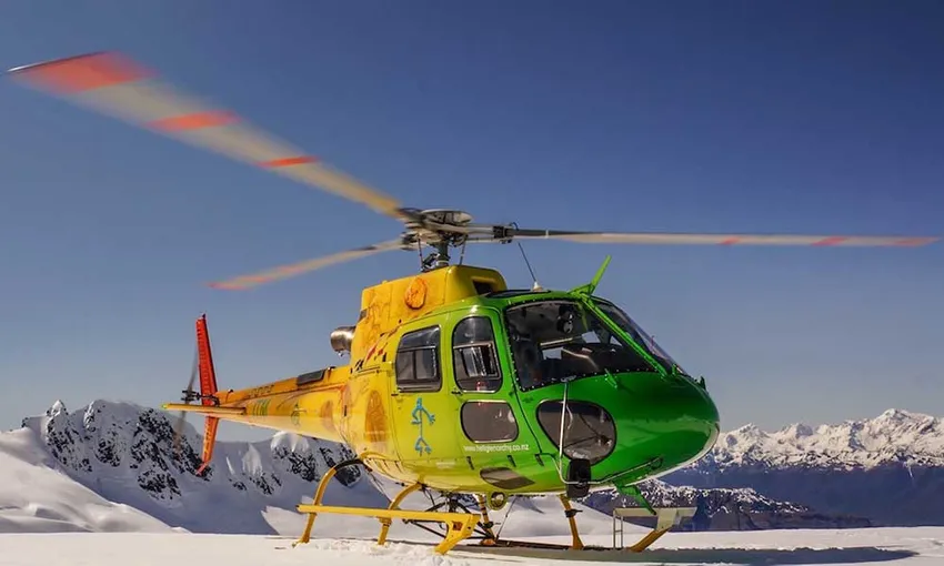 Snow Landing Helicopter Flight from Glenorchy
