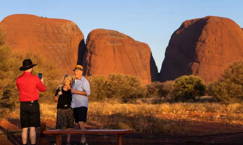 Uluru Sunset Viewing Tour with Sparkling Wine & Canapes