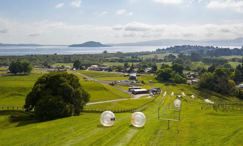 Zorb Downhill Ball Ride - Rotorua
