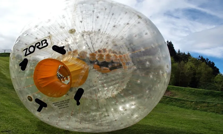 Zorb Downhill Ball Ride - Rotorua