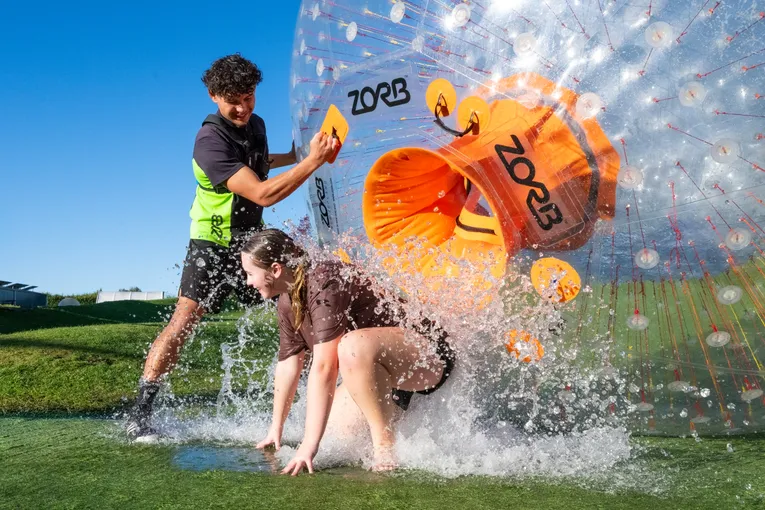 Zorb Downhill Ball Ride - Rotorua