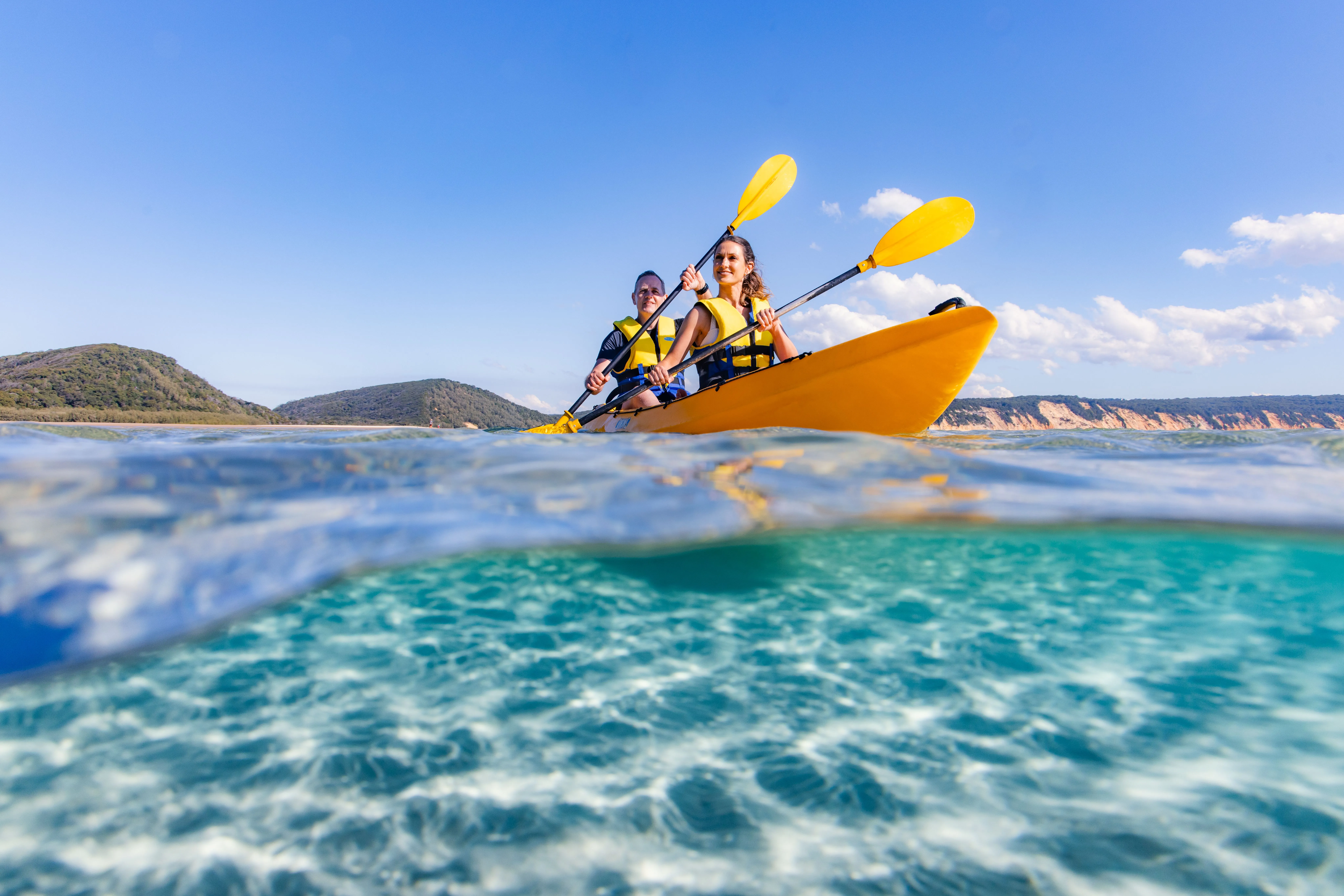 Dolphin Ocean Kayak Tour & Beach 4X4 Adventure - Noosa - Book Now | Experience Oz-11
