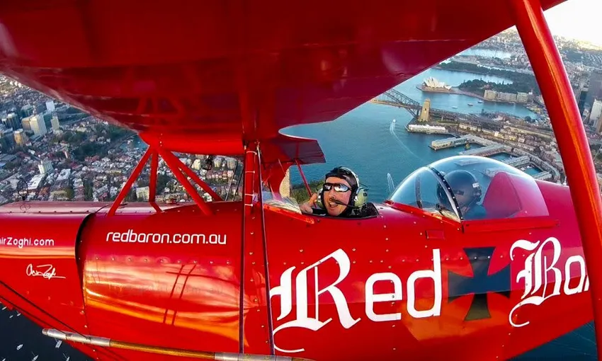 Open Cockpit Biplane Flight, 50 minutes - Sydney Harbour
