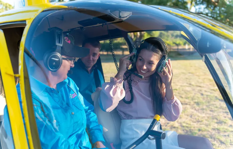 Barossa Valley Helicopter Flight with 2 Course Lunch and Wine | Experience Oz