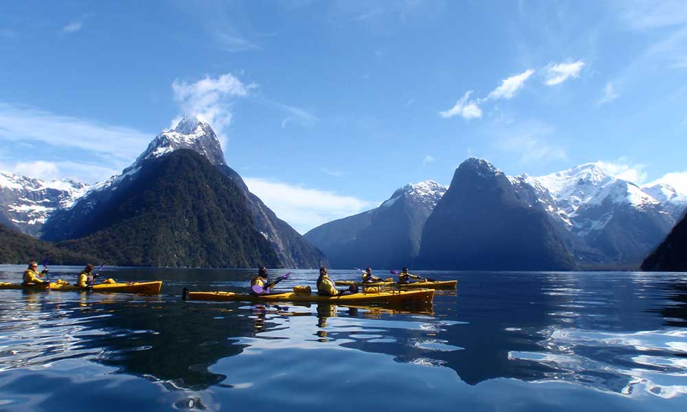 Kayaking in Milford Sound