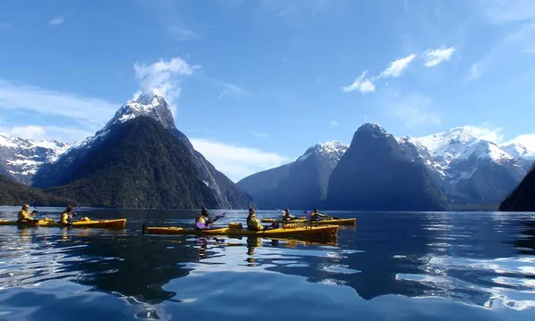 Kayaking in Milford Sound
