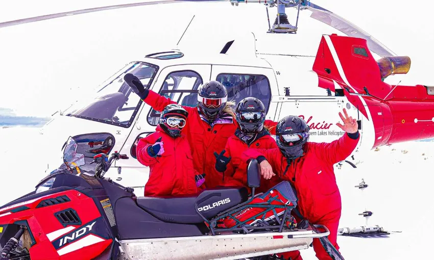 Queenstown Snowmobile Adventure with Helicopter Flight