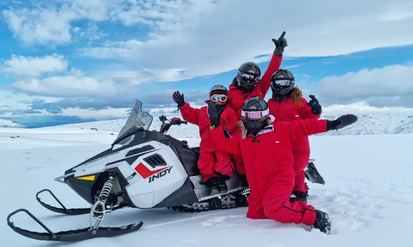 Queenstown Snowmobile Adventure with Helicopter Flight