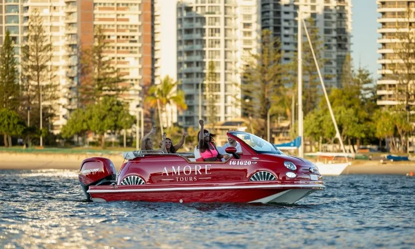 Fiat 500 Boat Tour Gold Coast - 90 Minutes | Experience Oz