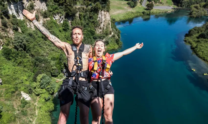 Taupo Bungy Jump and Giant Swing Combo | Experience Oz + NZ