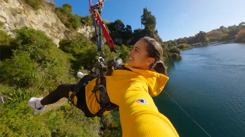 Taupo Bungy Jump and Giant Swing Combo | Experience Oz + NZ