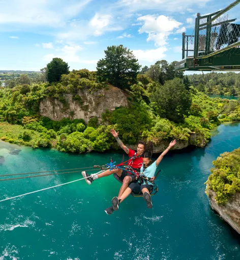Taupo Bungy Jump and Giant Swing Combo | Experience Oz + NZ