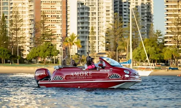 Gold Coast Fiat 500 Boat Sunset Tour - 2 Hours