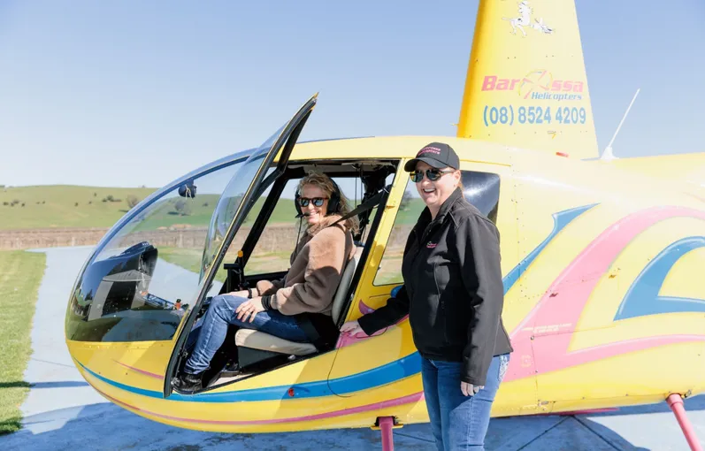 Barossa Valley Private Helicopter Taste of Flight - For up to 3