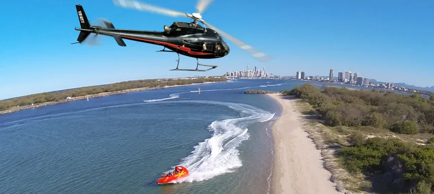 Gold Coast Jetboat and Scenic Helitour - Book Now | Experience Oz