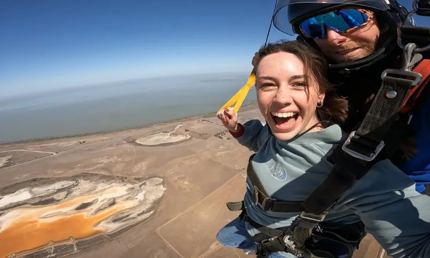 Lake Alexandrina Skydive, from 7500ft - Adelaide