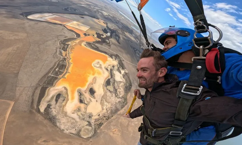 Lake Alexandrina Skydive, from 7500ft - Adelaide