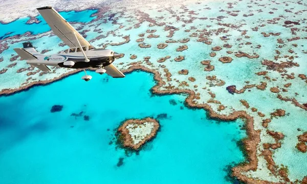 Scenic Flight Over Heart Reef, 1 Hour - Airlie Beach