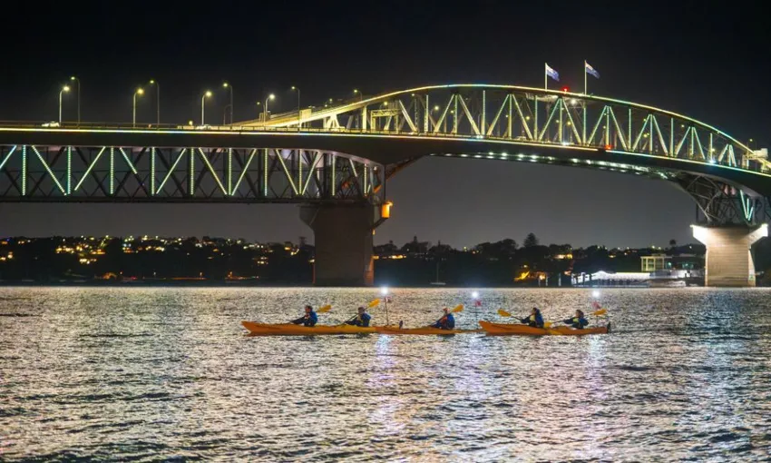 City Lights Night Kayak Tour in Auckland