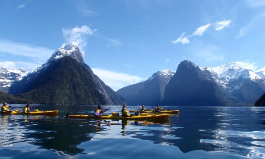 Sunrise Waterfall Kayaking, Half Day - Milford Sound