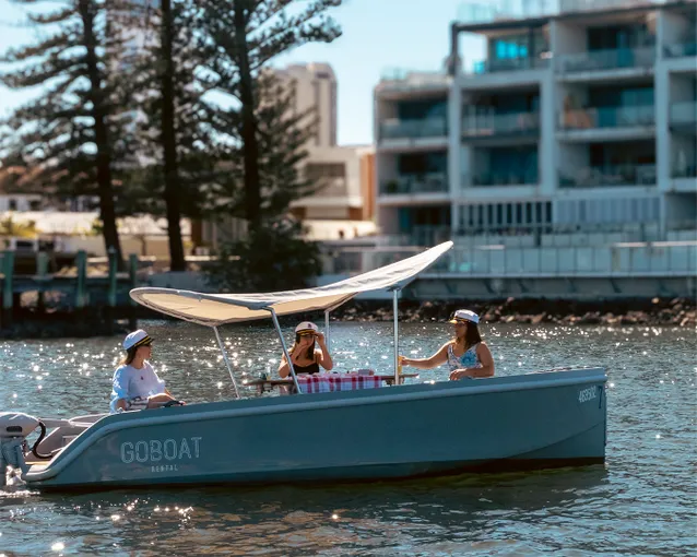 Electric Picnic Boat Hire, 1 Hour - Gold Coast