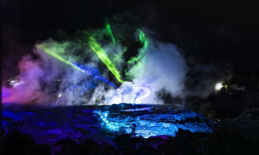 Te Puia Immersive Night Light Trail - 1 Hour | Experience Oz + NZ