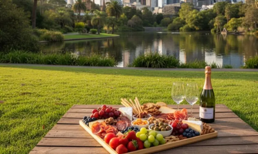 Melbourne Gourmet Picnic Box & Coffee - For 2 | Experience Oz