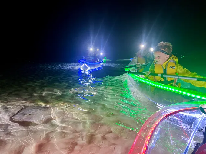 Lake Macquarie Illuminated Kayak Tour - 2 Hours | Experience Oz