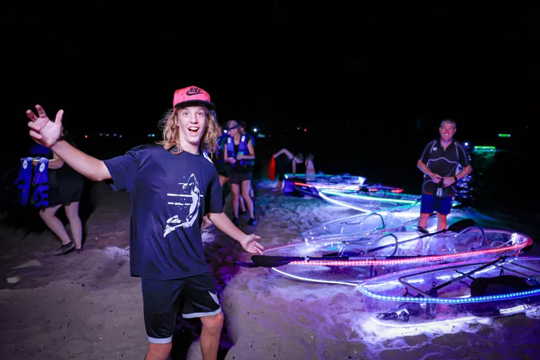Lake Macquarie Illuminated Kayak Tour - 2 Hours | Experience Oz