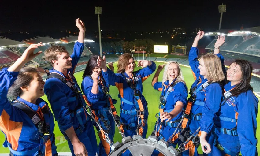 Adelaide Oval Roof Climb at Night - 90 Minutes | Experience Oz