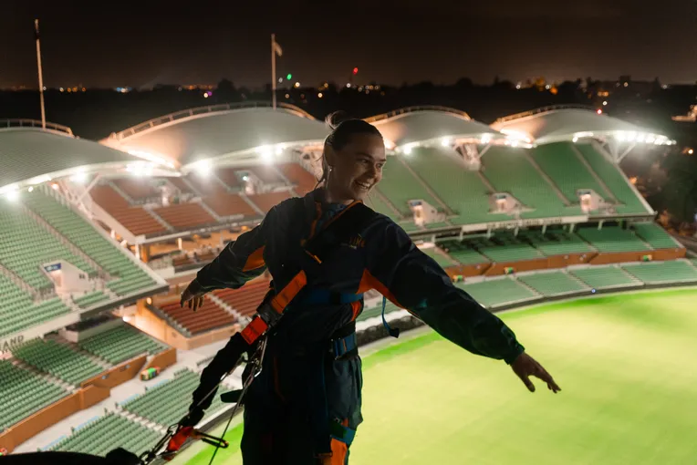 Adelaide Oval Roof Climb at Night - 90 Minutes | Experience Oz