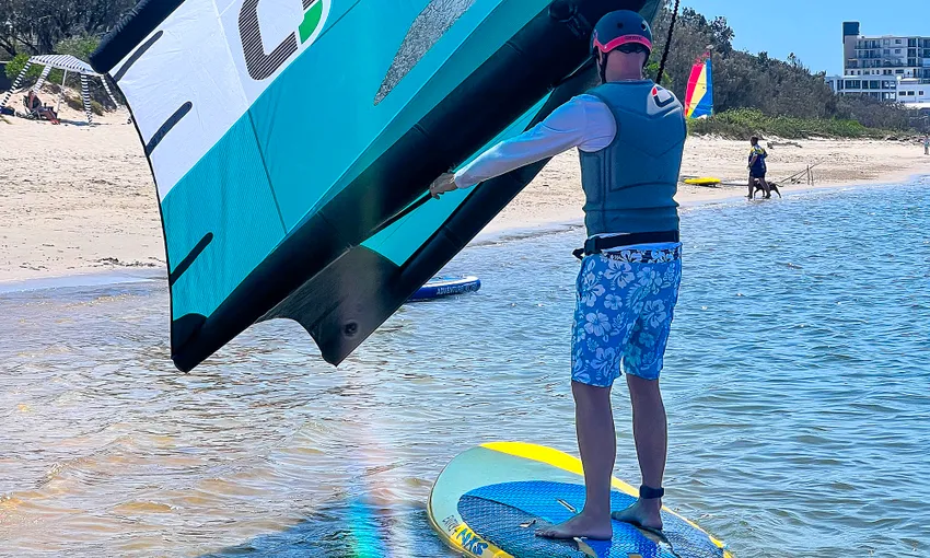 Wing Surfing Beginner, 1 Hour, For up to 2 - Golden Beach