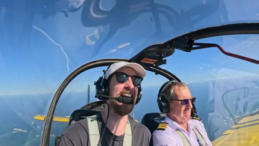 Aerobatics Hands On Flight, 45 Minutes - Perth